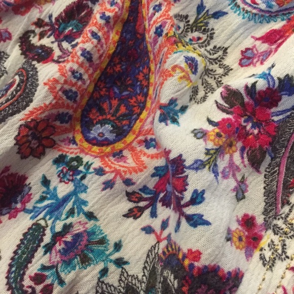 American Eagle Paisley Floral Romper Size Large - Picture 6 of 13